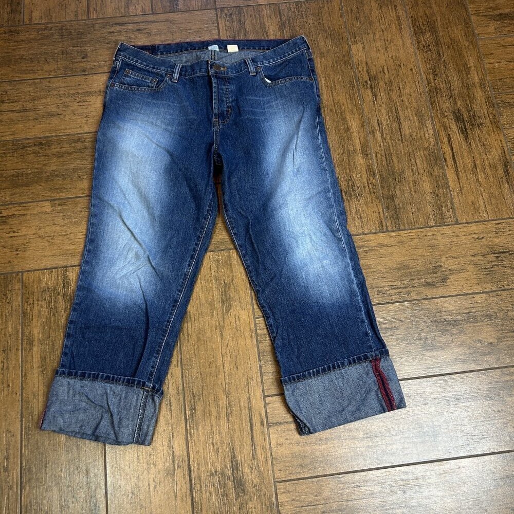 Abercrombie & Fitch 1892 Women's Button Fly High Rise Cropped Jeans Size 12 - Picture 13 of 13
